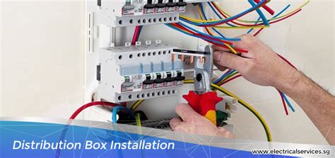 distribution box installation 